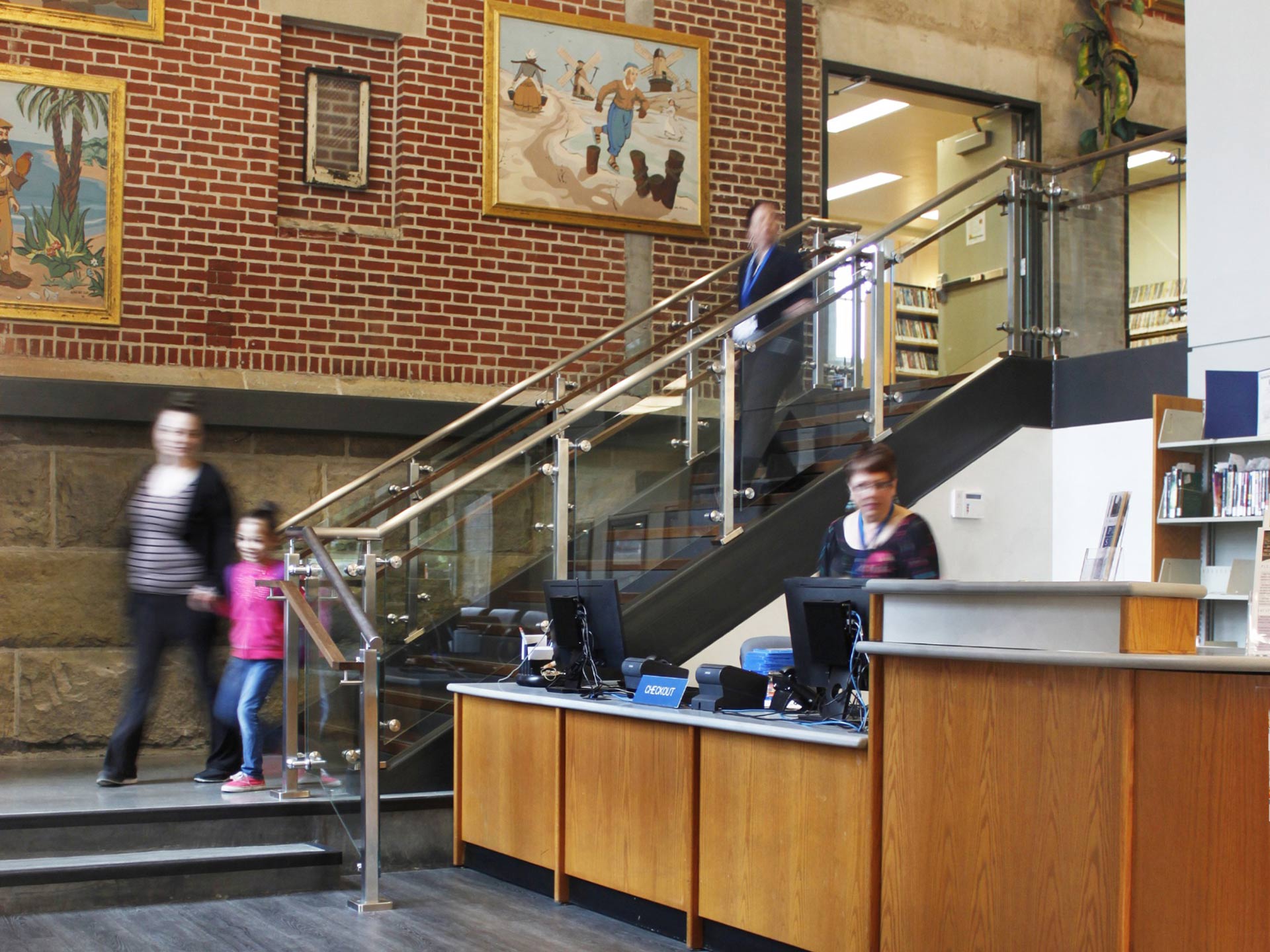 Public Library of Steubenville and Jefferson County, Stairs