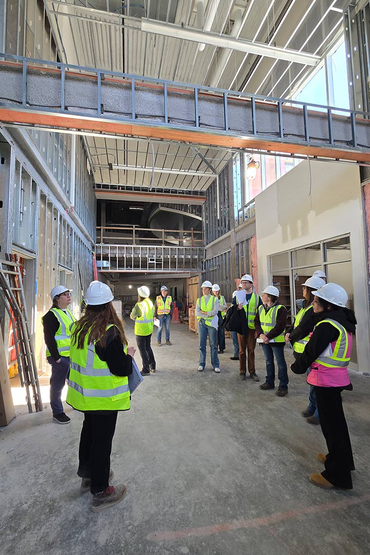 Main entrance and secure vestibule of the new Bethel Park elementary school
