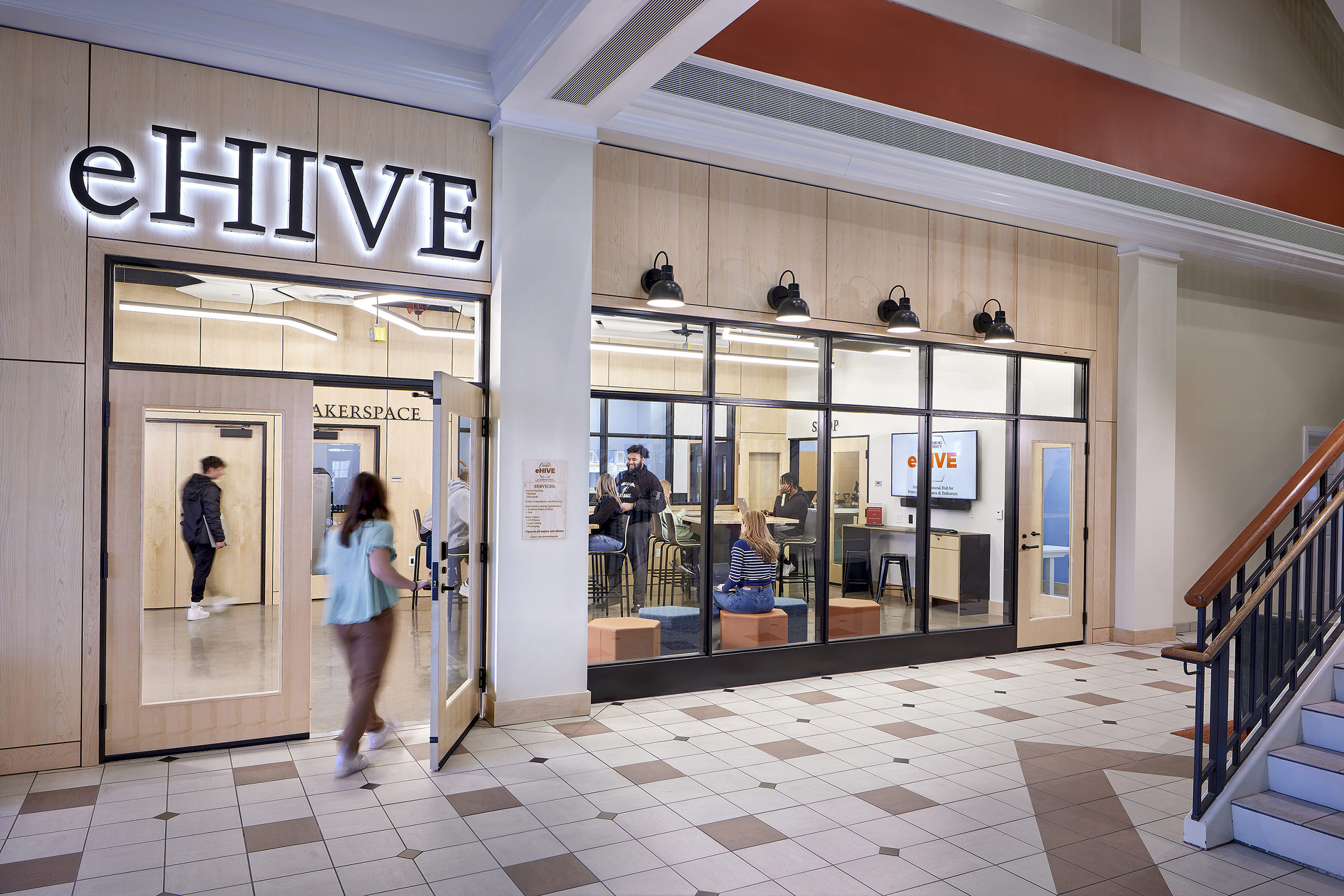 eHIVE Waynesburg University Flexible Classroom & Makerspace